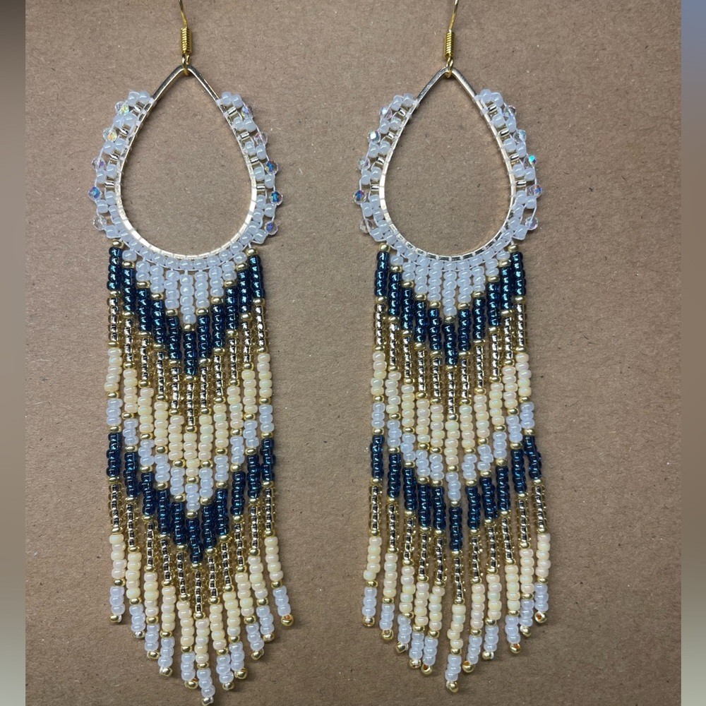 Handmade fringe earrings